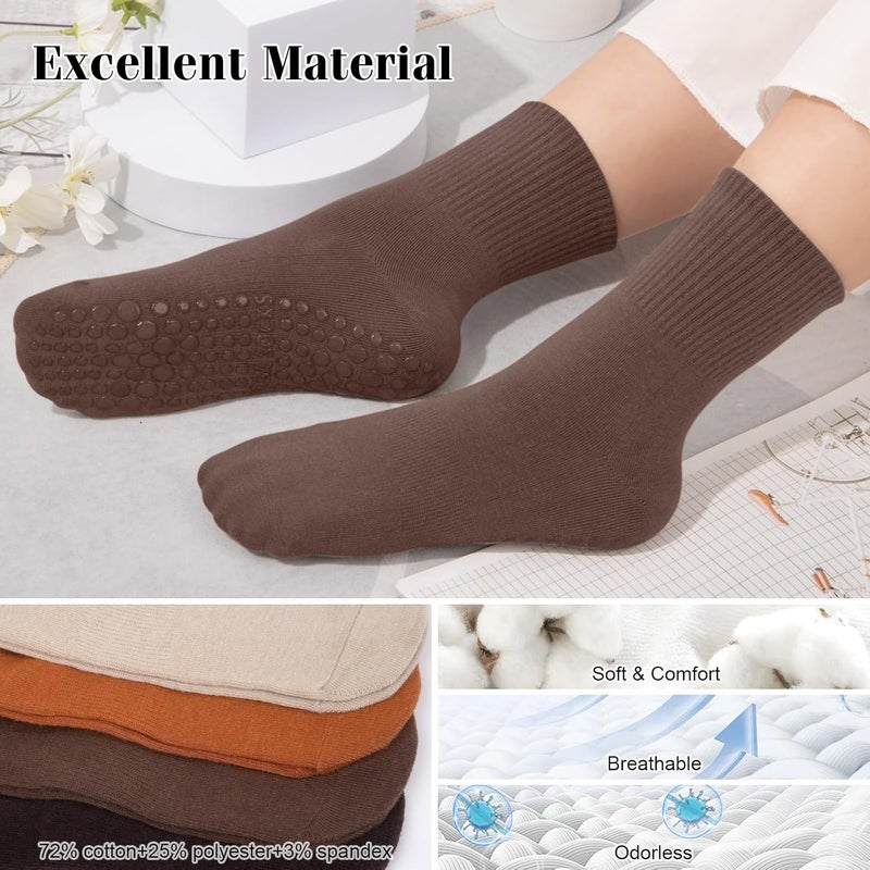 YSense Pilates Grip Socks for Women Non Slip, Yoga Barre Grippy Socks for Pilates, Dance, Ballet, Barre, Hospital - Image 5